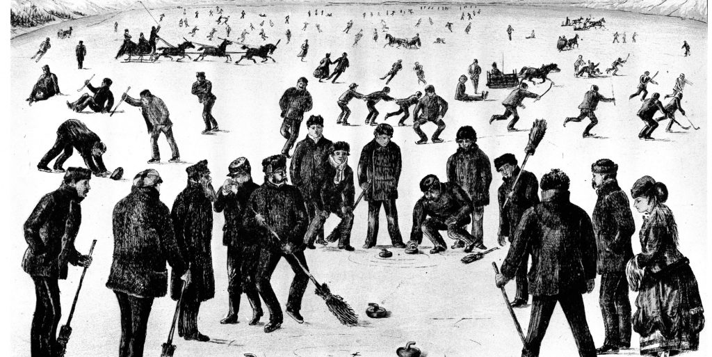 Circa 1800: Ice Hurley is played in Windsor, Nova&nbsp;Scotia